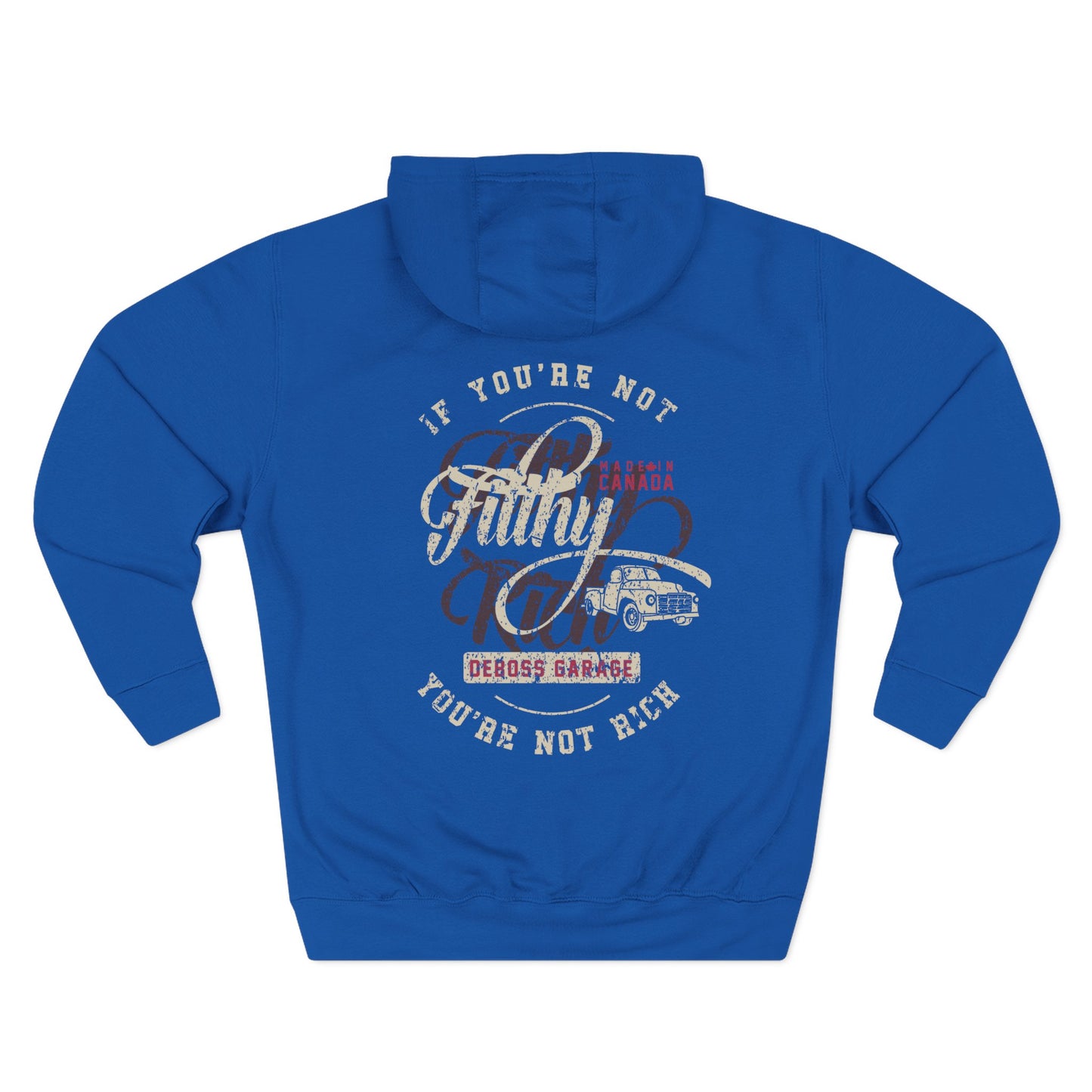 Embroidered "Not Filthy Not Rich" Hoodie
