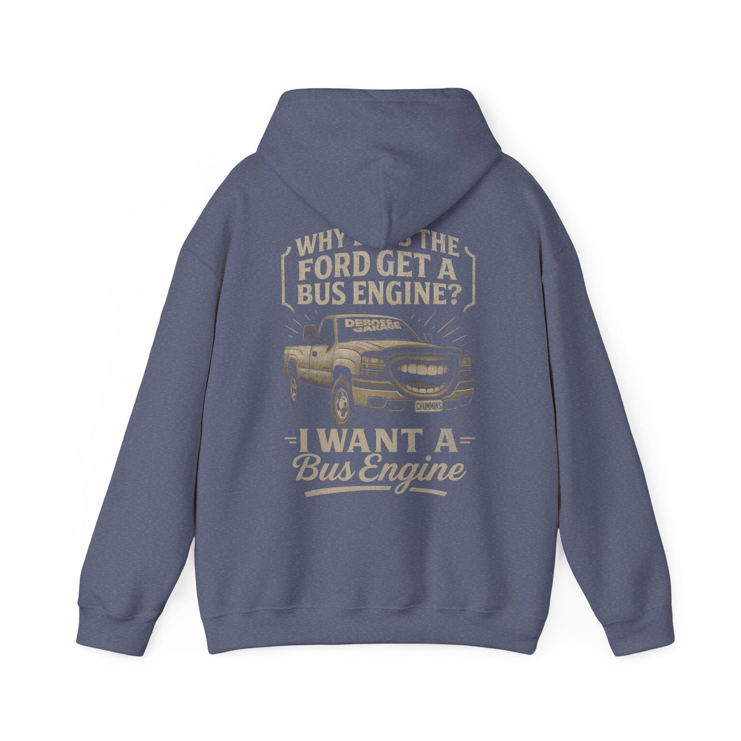 I Want a Bus Engine Hoodie (3XL+)