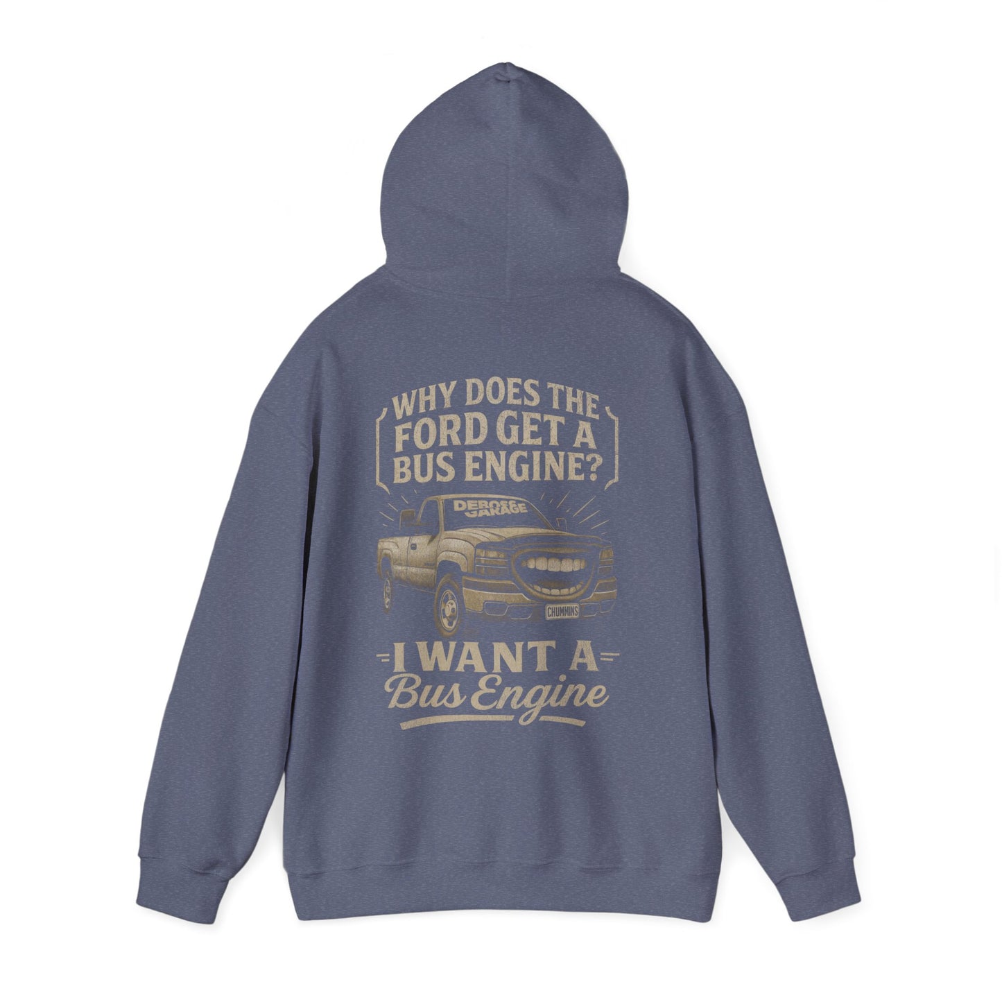 I Want a Bus Engine Hoodie (3XL+)