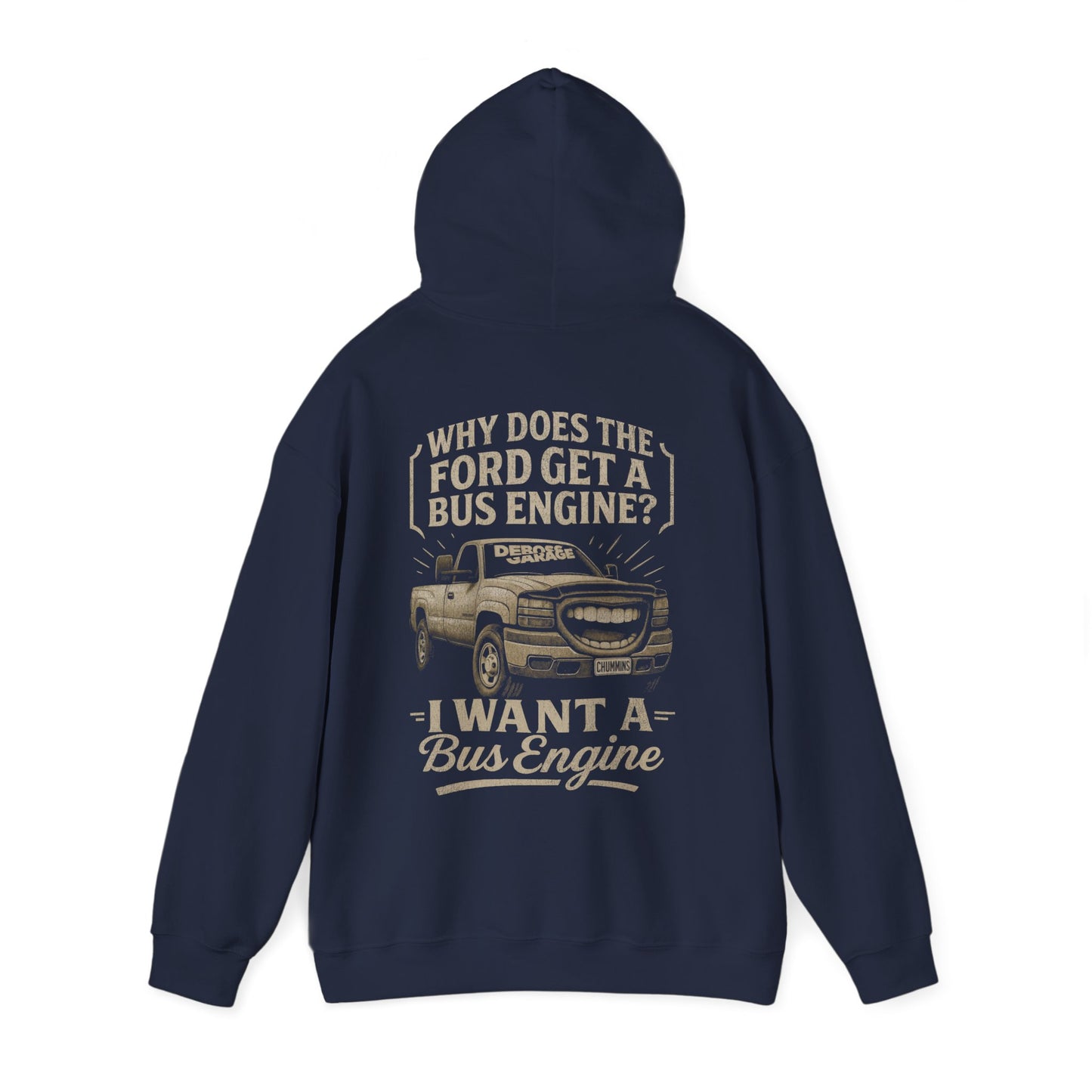 I Want a Bus Engine Hoodie (3XL+)