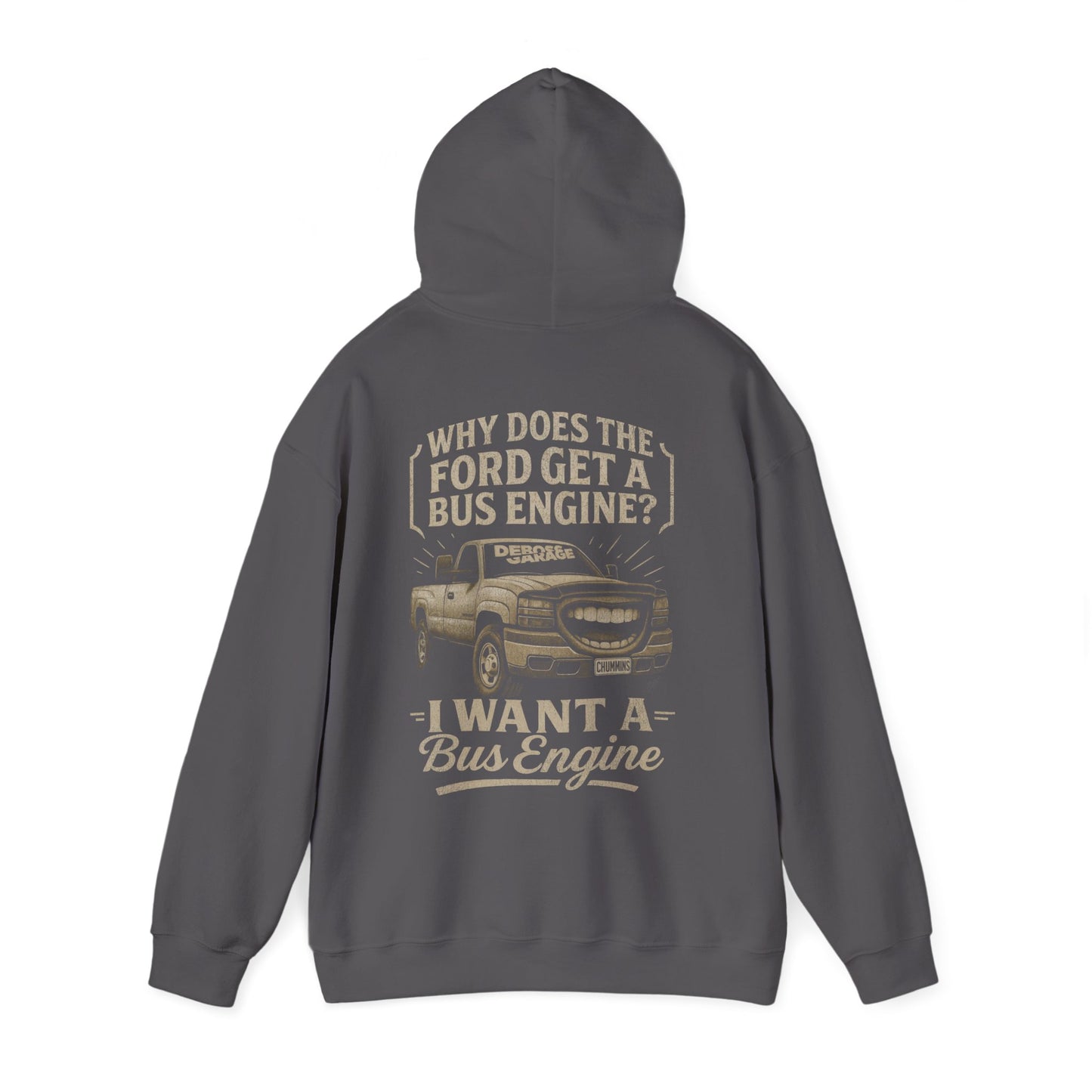 I Want a Bus Engine Hoodie (3XL+)