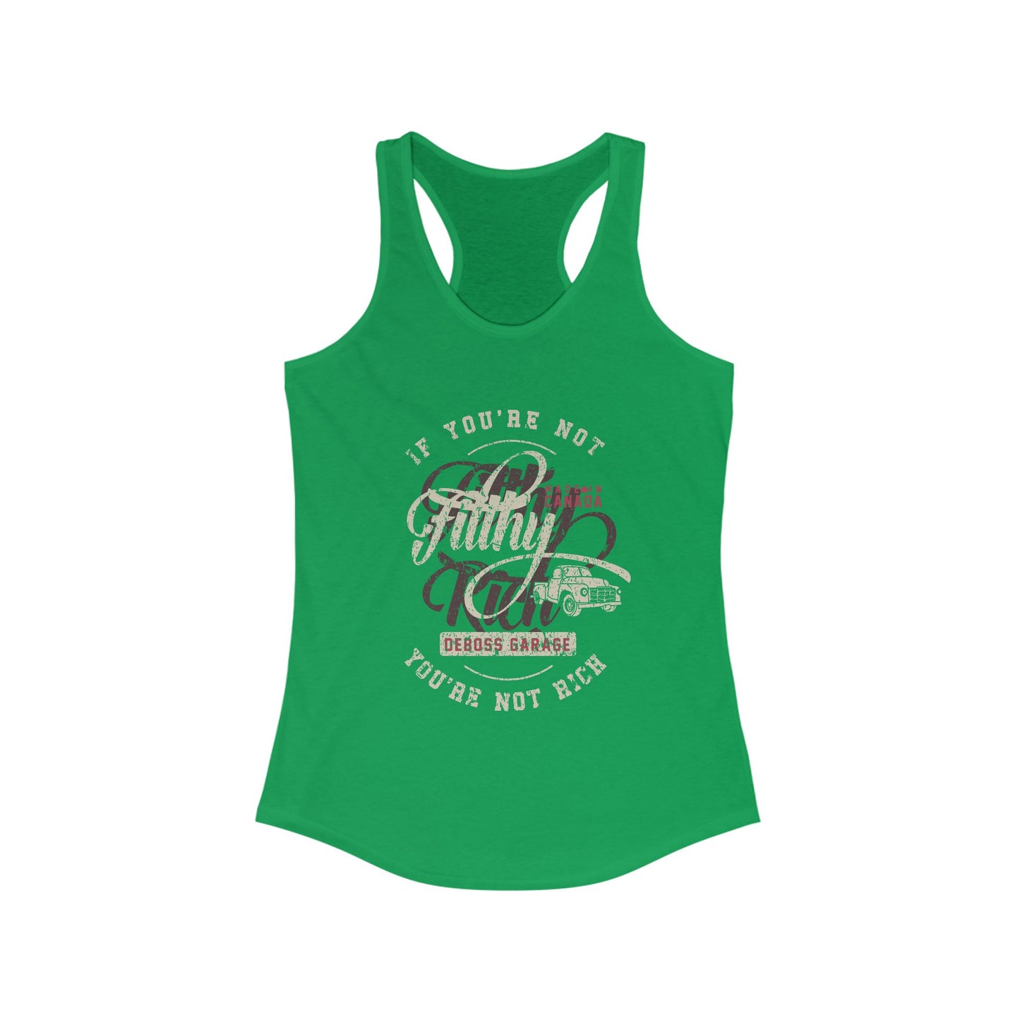 Not Filthy Not Rich Women's Racerback Tank