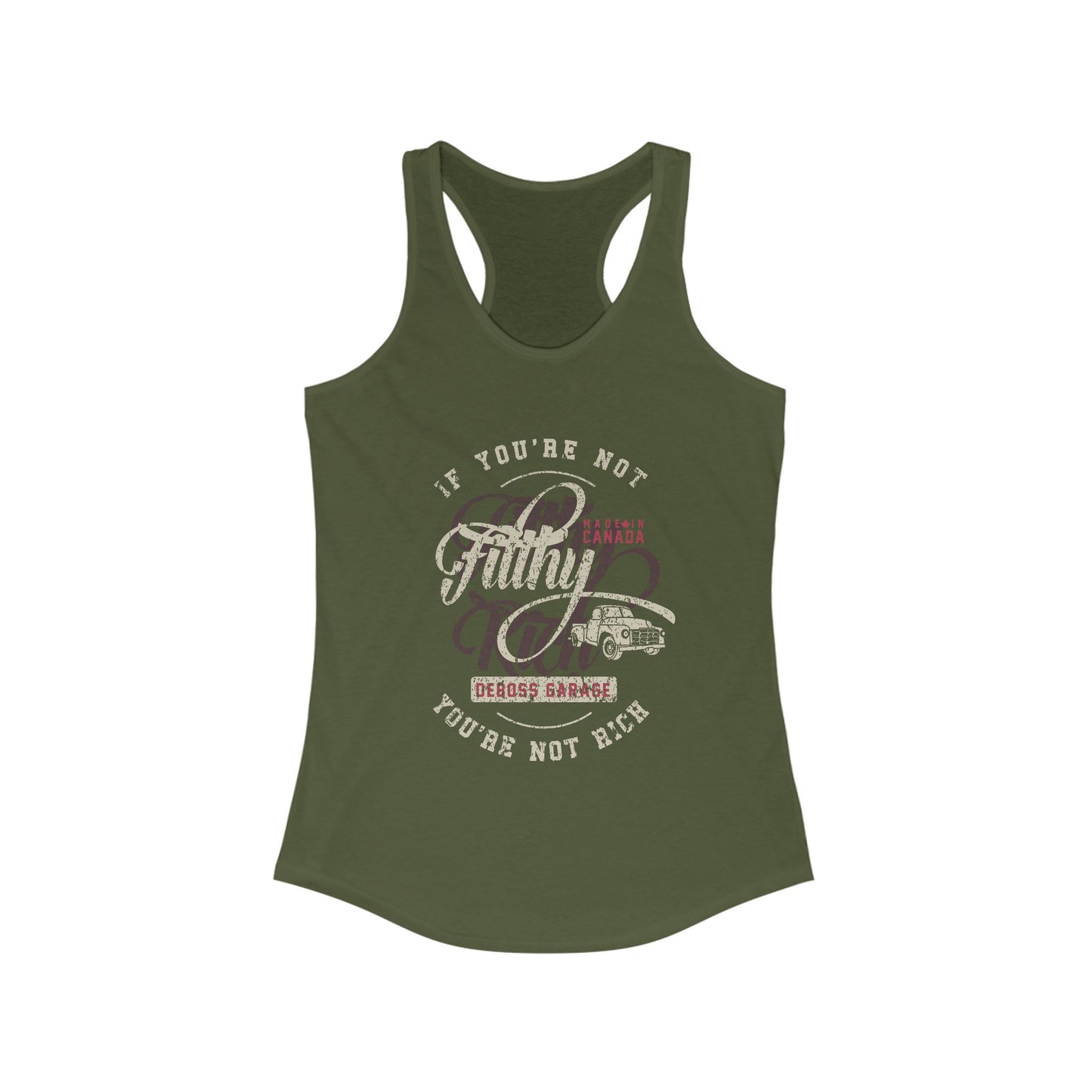 Not Filthy Not Rich Women's Racerback Tank