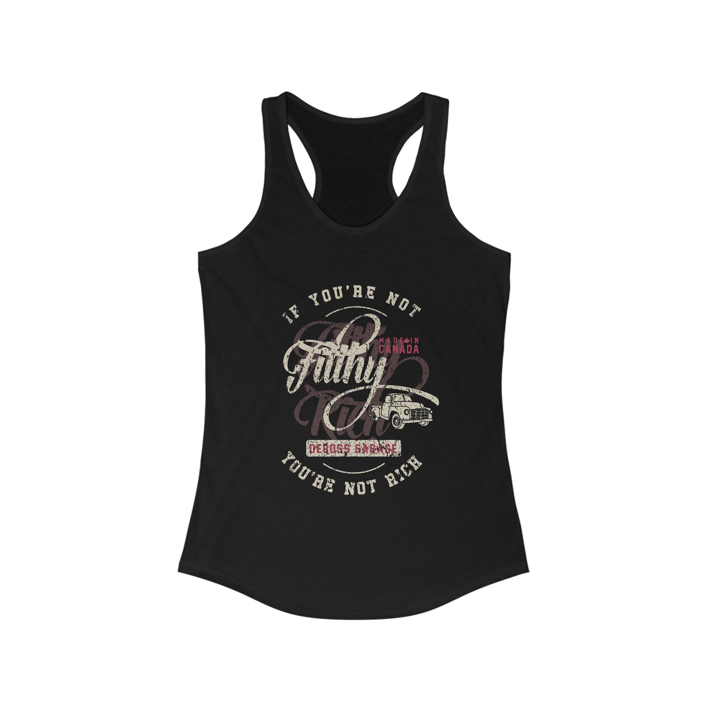 Not Filthy Not Rich Women's Racerback Tank