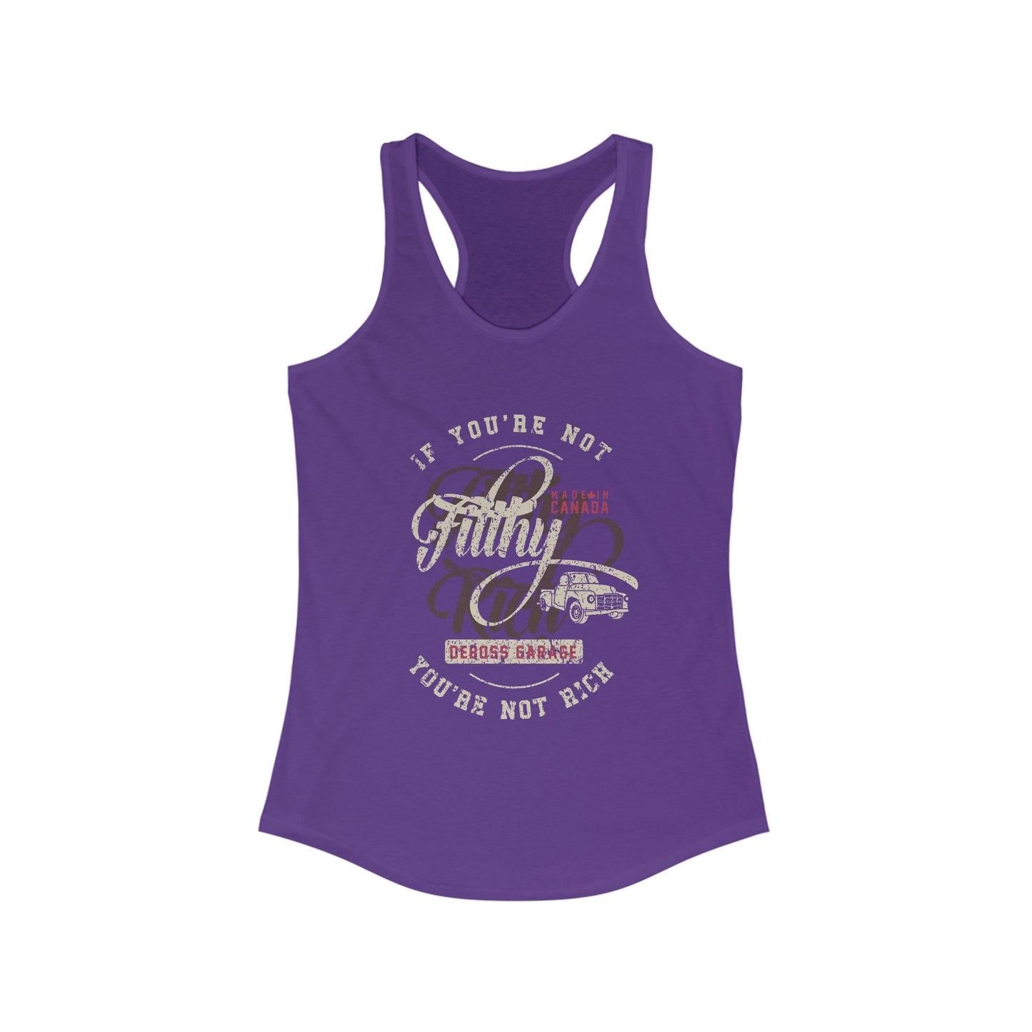 Not Filthy Not Rich Women's Racerback Tank