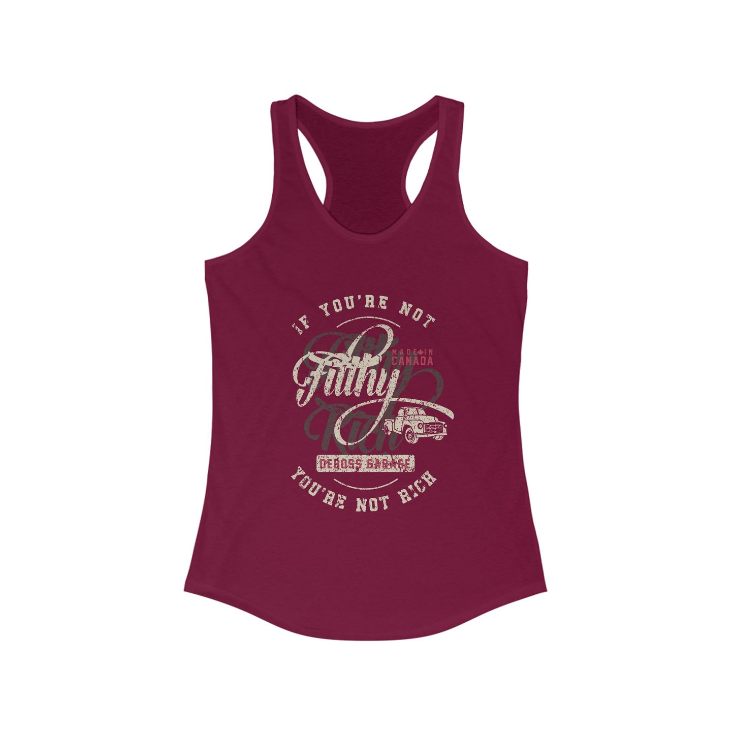 Not Filthy Not Rich Women's Racerback Tank