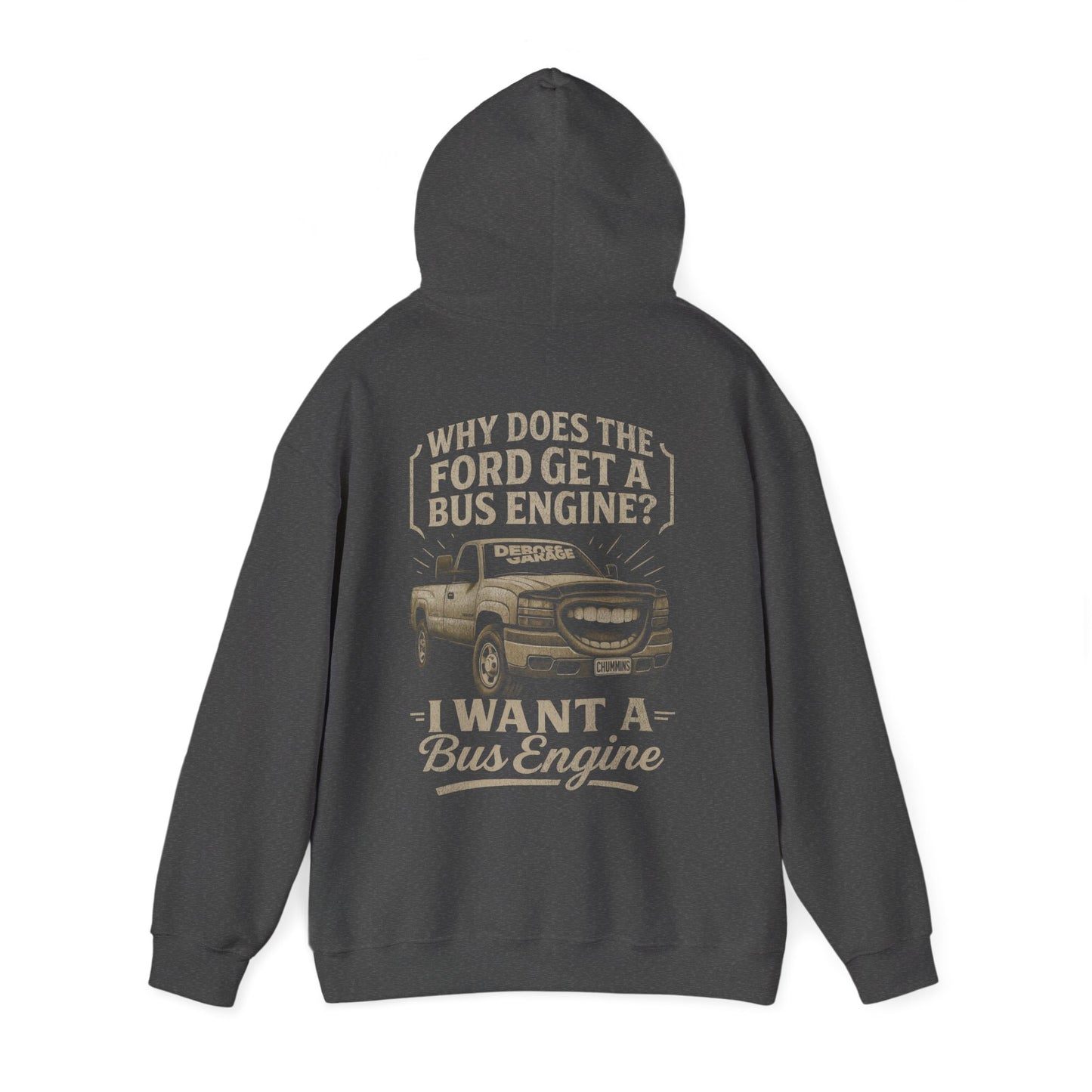 I Want a Bus Engine Hoodie (3XL+)