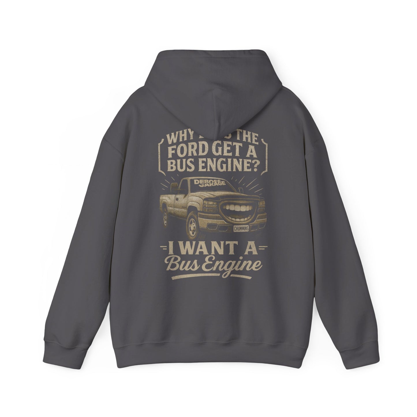 I Want a Bus Engine Hoodie (3XL+)