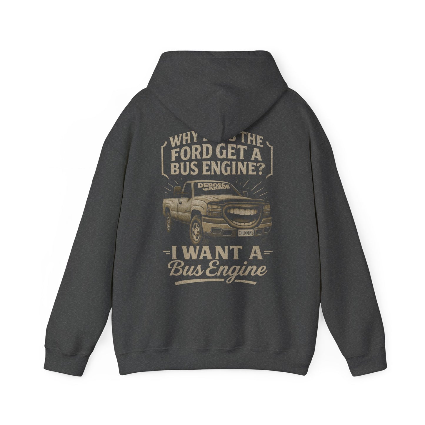 I Want a Bus Engine Hoodie (3XL+)
