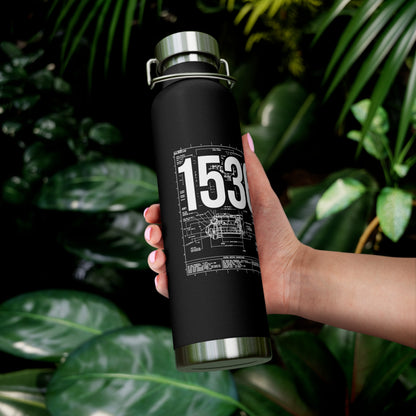 153624 Copper Vacuum Insulated Bottle, 22oz
