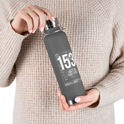 153624 Copper Vacuum Insulated Bottle, 22oz