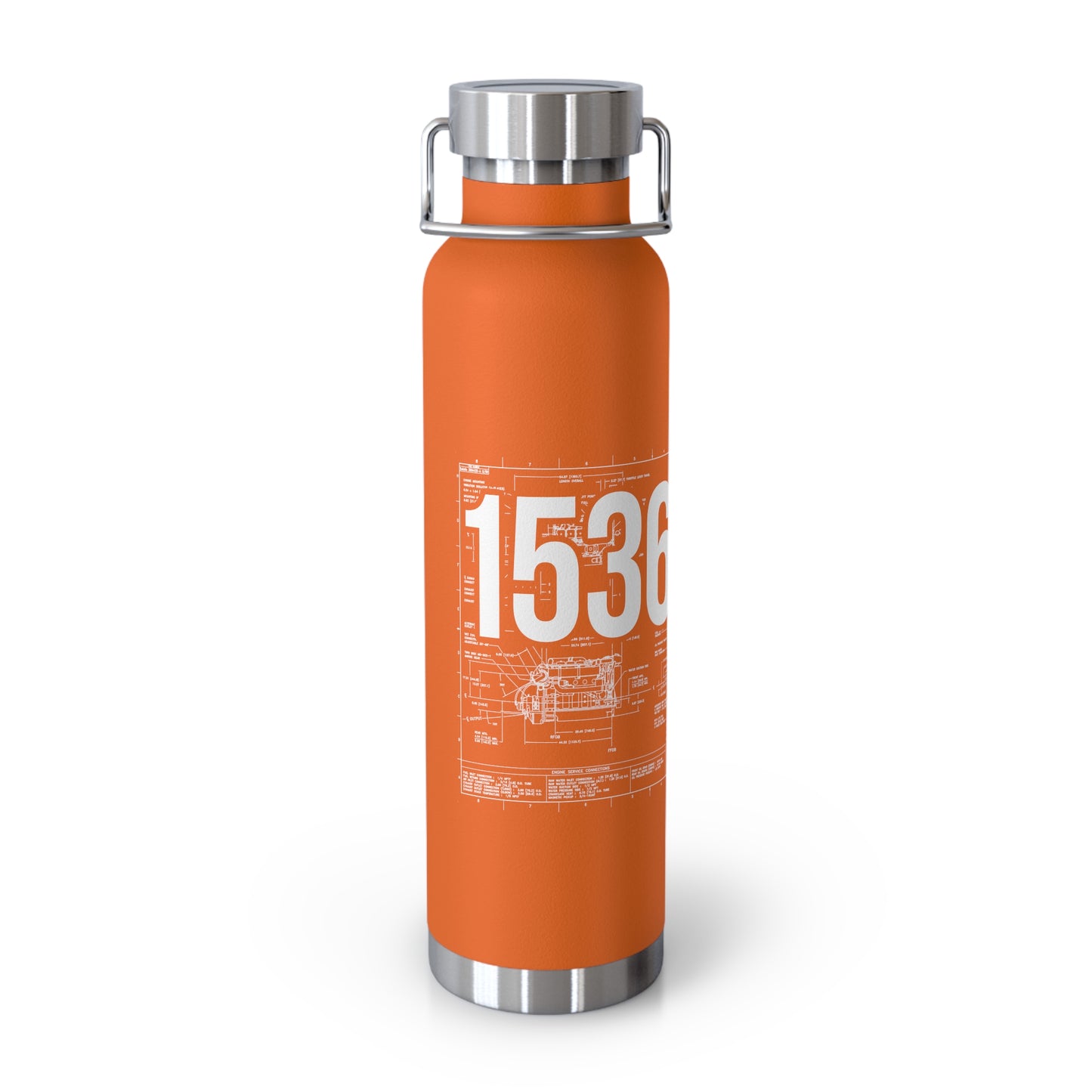 153624 Copper Vacuum Insulated Bottle, 22oz