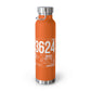 153624 Copper Vacuum Insulated Bottle, 22oz