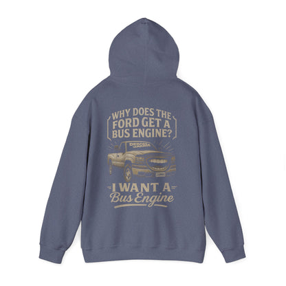 I Want a Bus Engine Hoodie (3XL+)