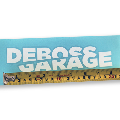 Deboss Transfer Sticker (White)