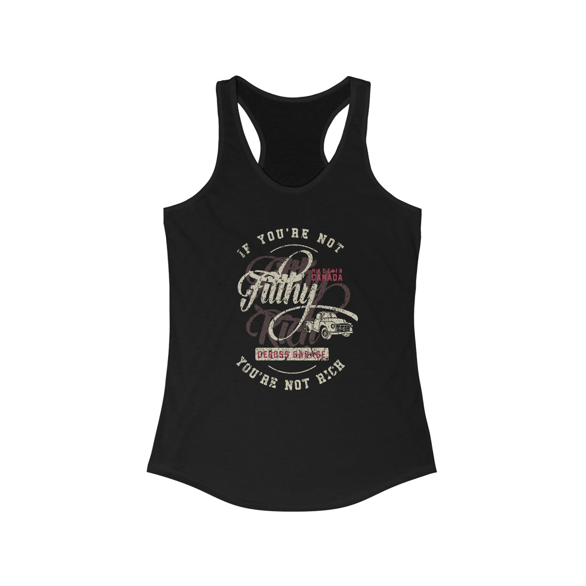 Not Filthy Not Rich Women's Racerback Tank